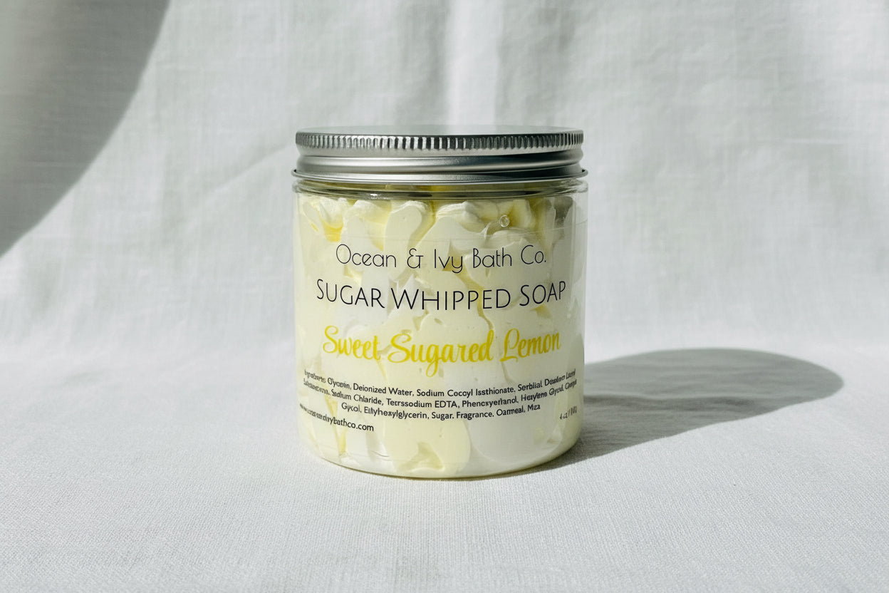 Sweet Sugared Lemon Sugar Whipped Soap