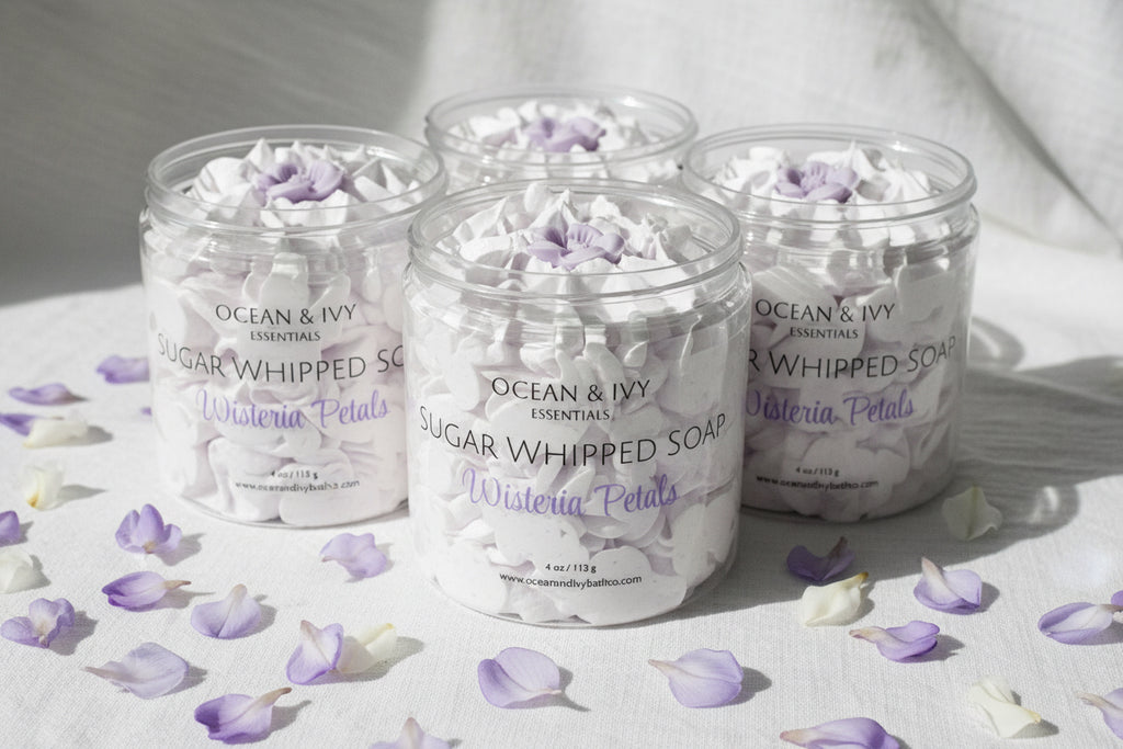 Wisteria Petals Sugar Whipped Soap