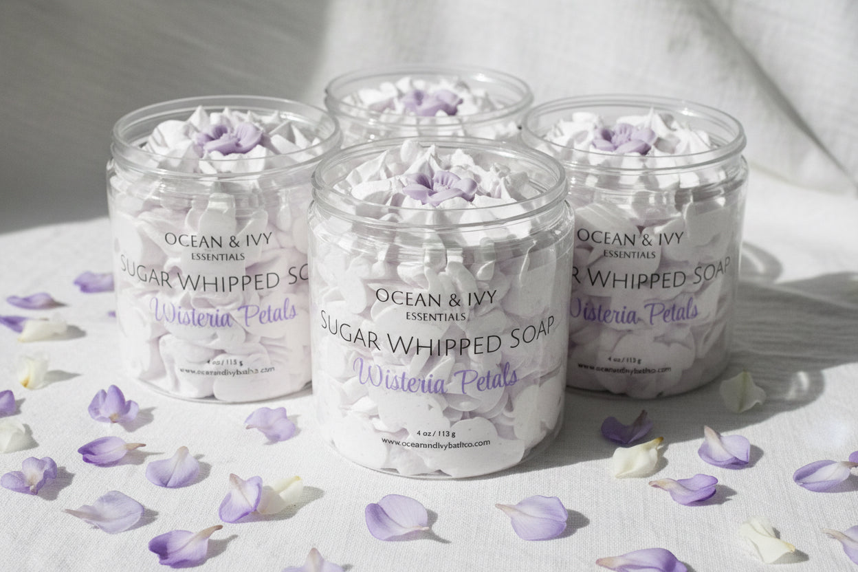 Wisteria Petals Sugar Whipped Soap