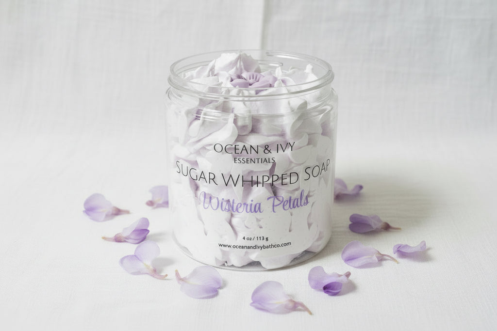 Wisteria Petals Sugar Whipped Soap