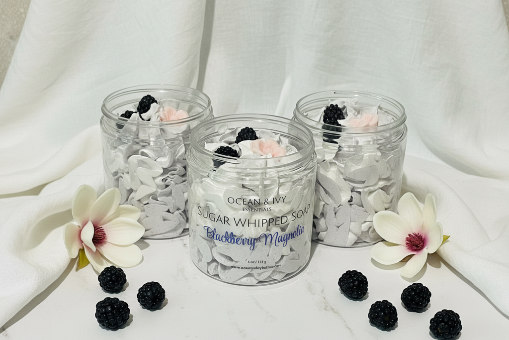 Blackberry & Magnolia Sugar Whipped Soap