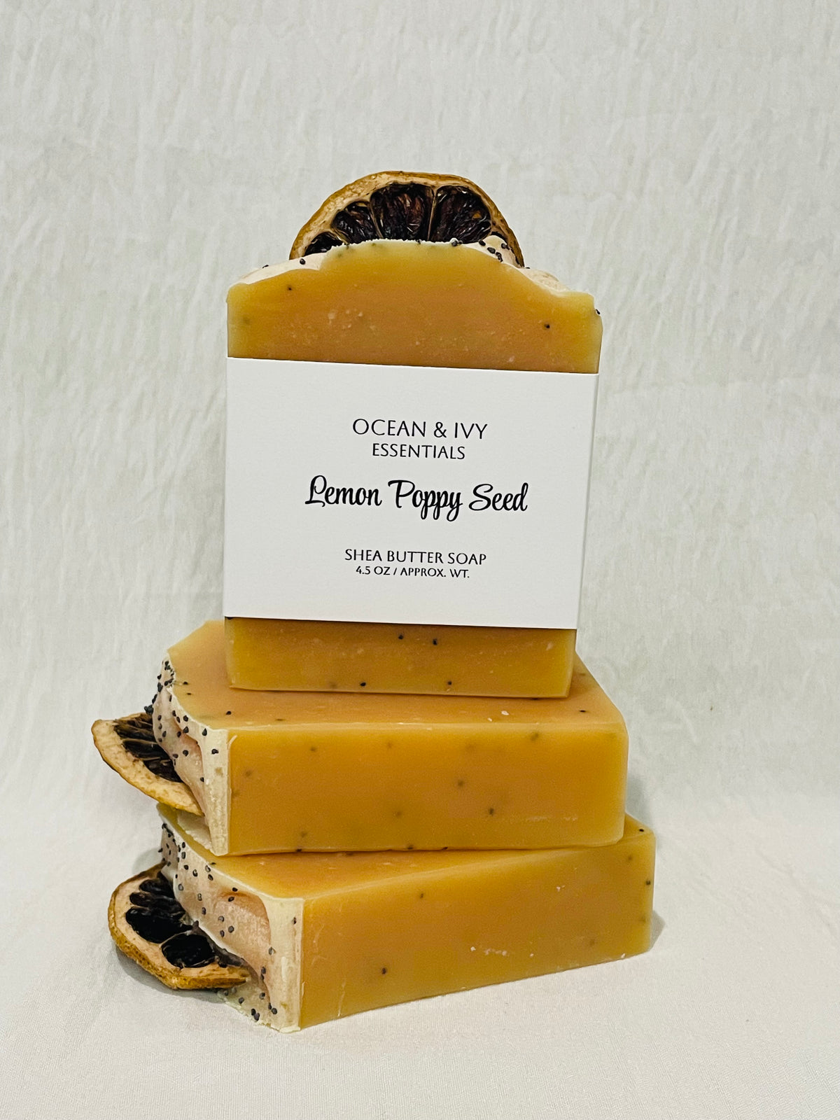 Lemon Poppy Seed Shea Butter Bar Soap