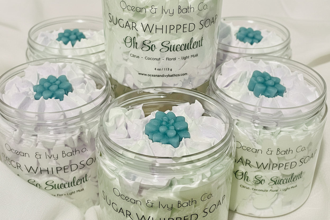 Oh So Succulent Sugar Whipped Soap