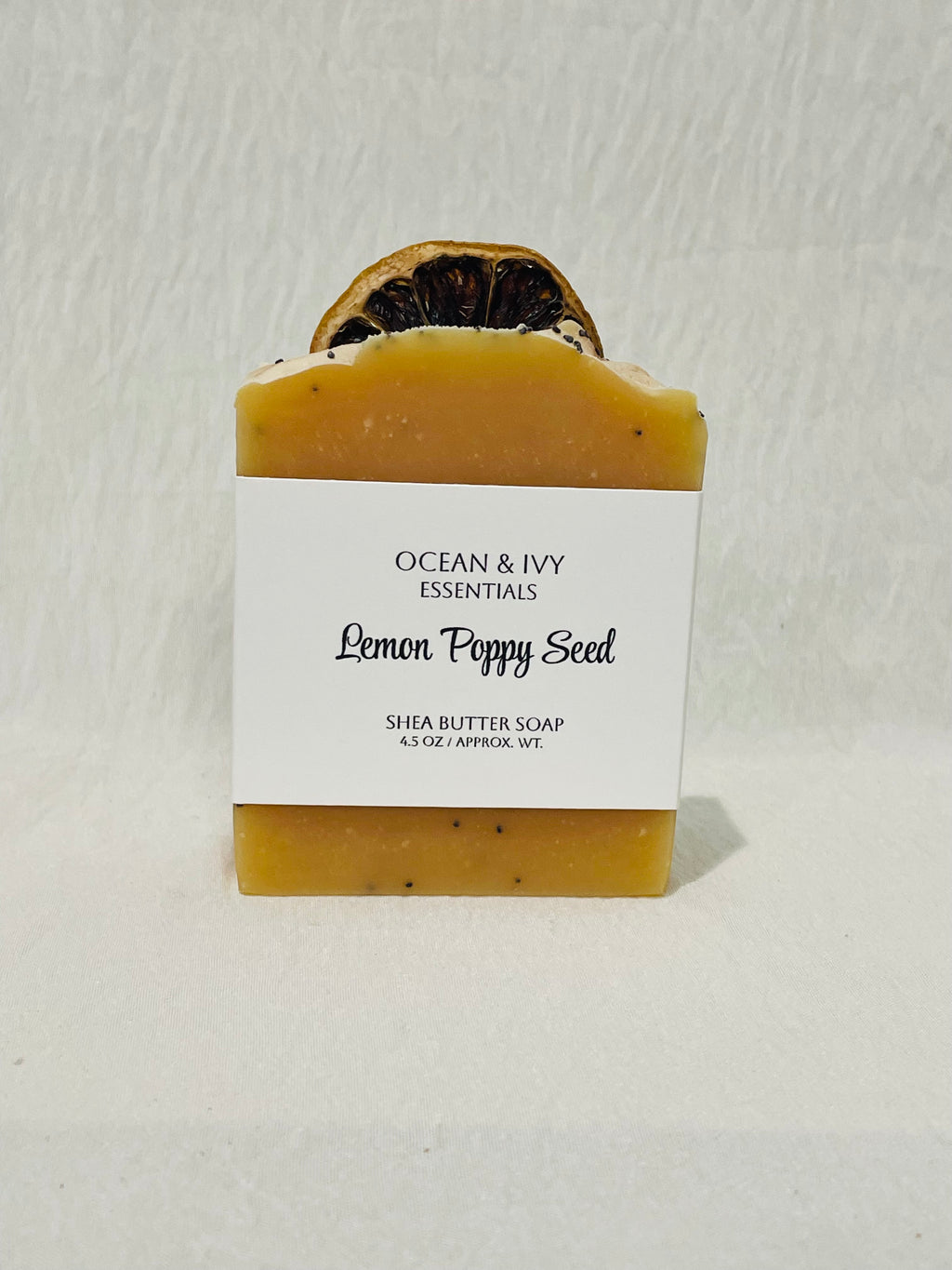 Lemon Poppy Seed Shea Butter Bar Soap