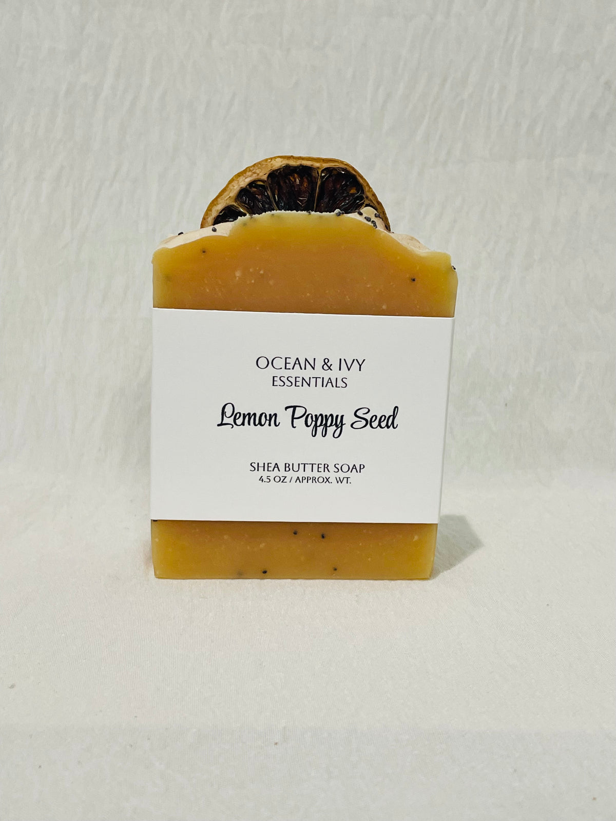 Lemon Poppy Seed Shea Butter Bar Soap