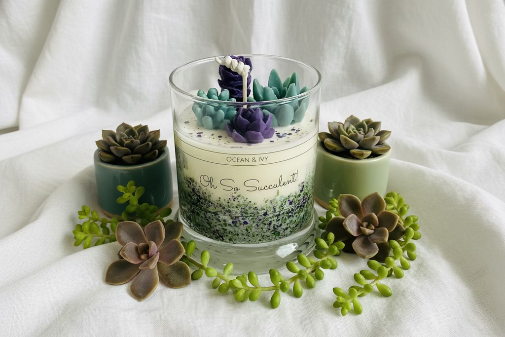 Oh So Succulent! Sculpted Candle