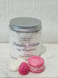 Strawberry Macaron Sugar Whipped Soap