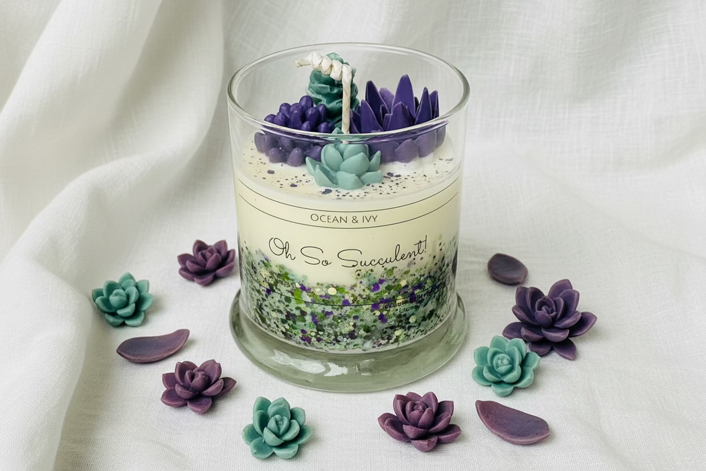 Oh So Succulent! Sculpted Candle